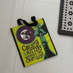 Trader Joes Creamy & Buttery Graphic Tote Bag Wine Bag